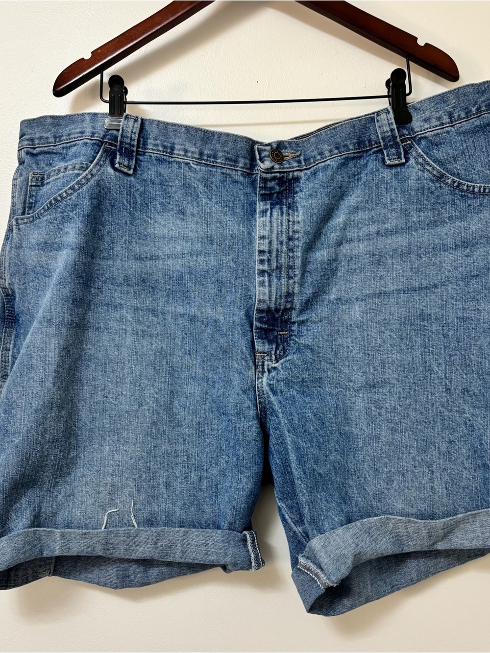Men’s Wrangler Blue Denim Cargo Shorts